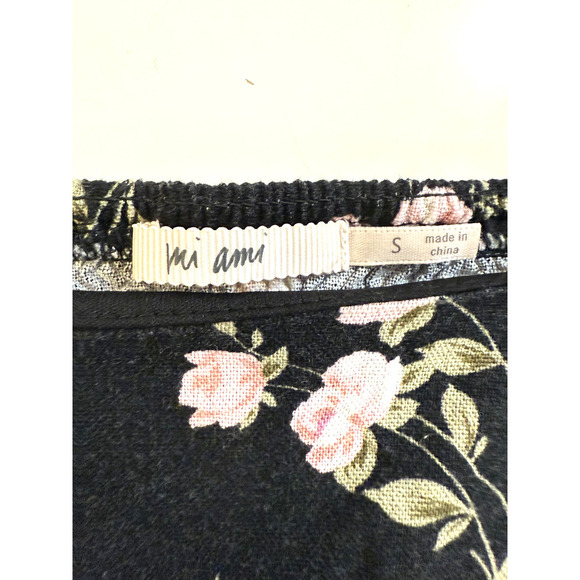 Ms Ann Off Shoulder Romper Womens SM Puff Sleeve Cottagecore Floral Jumpsuit - Picture 4 of 7